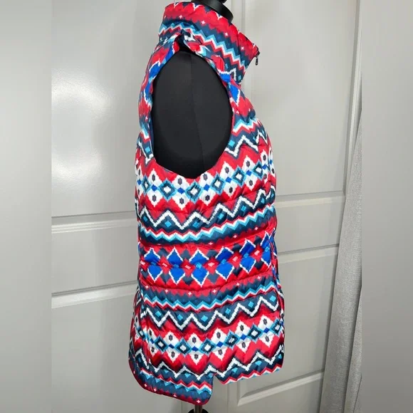 Land’s End Print Puffer Vest Size XL - Picture 4 of 8
